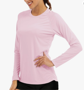 MAGCOMSEN Women's Long Sleeve Shirts UPF 50+ Sun Protection Shirts for Hiking Fishing Workout Rash Guard